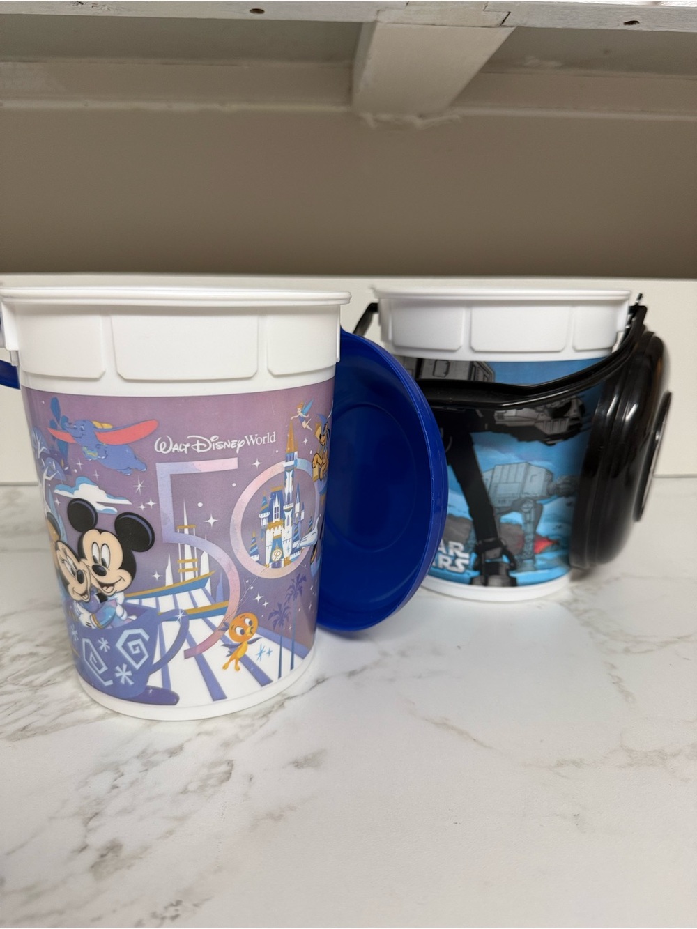 Set of 2 Disney Popcorn buckets